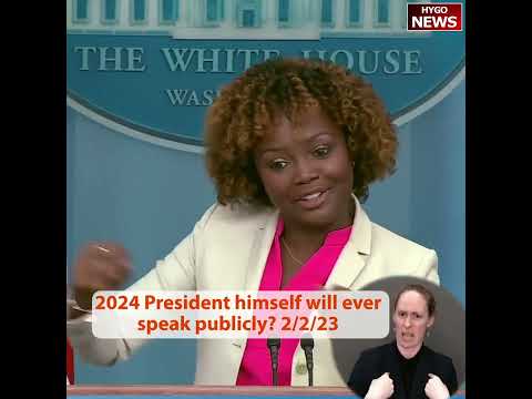 2024 President himself will ever speak publicly?