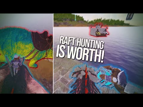 I was SCOUTING FOR RAFT BASES AND FOUND THIS... | ARK PURLOVIA HUNTING | ARK SMALL TRIBES