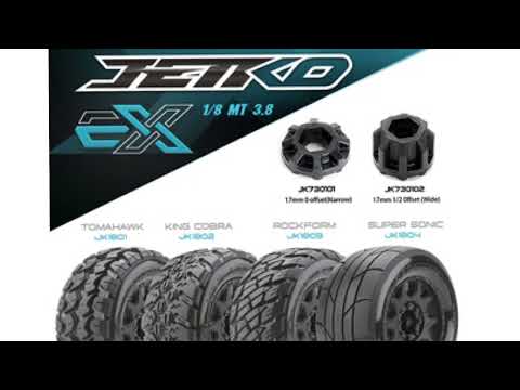 Upgrade Jetko tires for traxxas maxx hoss stampede rustler corally sketer and 1/8