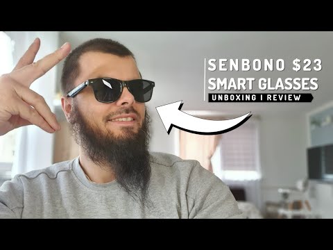The best cheap smart glasses in 2023? Senbono E13 Unboxing I Review I Microphone I Gaming test