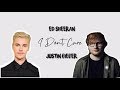 I Don't Care ~ Ed Sheeran ft. Justin Bieber | Unofficial | (lyrics + Translate Indonesia) I Don't Care ~ Ed Sheeran ft. Justin Bieber | Unofficial | (lyrics + Translate Indonesia)