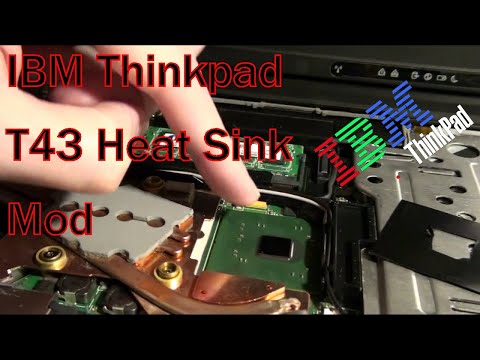 IBM Thinkpad T43 Heat Sink Mod Not CPU (Missing As Factory)