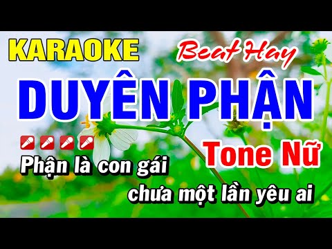 Karaoke Duyên Phận (Beat Hay) Tone Nữ Nhạc Sống | Hoài Phong Organ