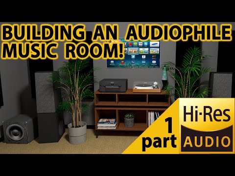 Audiophile 2.0 Channel Music Room! Part 1 of my video series. [From scratch design to completion]