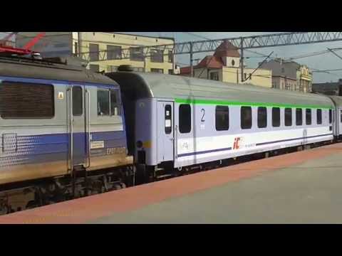 Stacja: KATOWICE - Wjazd EP07-1037 z TLK "KARLIK" na stację końcową