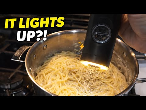 Review Electric Salt & Pepper Grinders | One-Button & Lights