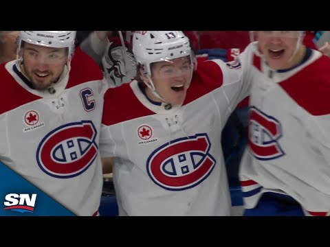 Canadiens' Cole Caufield Converts Off Feed From Nick Suzuki For Go-Ahead Goal