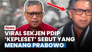 WADUH! VIRAL Video Hasto Salah Sebut Ganjar Jadi Prabowo Menang seusai Debat Terakhir Capres