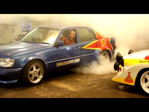 Turbobandit regular garage burnout / Mercedes Turbo