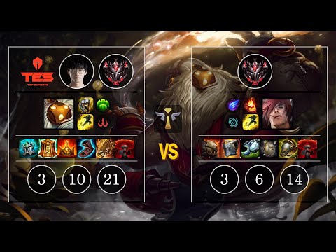 TES yuyanjia Bard vs Sett Sup - KR Patch 10.12