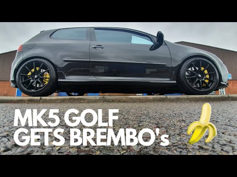 MK5 GOLF BREMBO "PORSCHE CALIPER" RETROFIT 18Z 17Z BIG BRAKE KIT INSTALL DIY