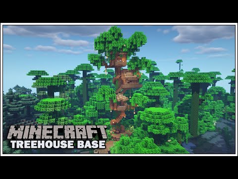 TheMythicalSausage - Minecraft: How to Build a Starter Survival Treehouse Base [Minecraft Timelapse]