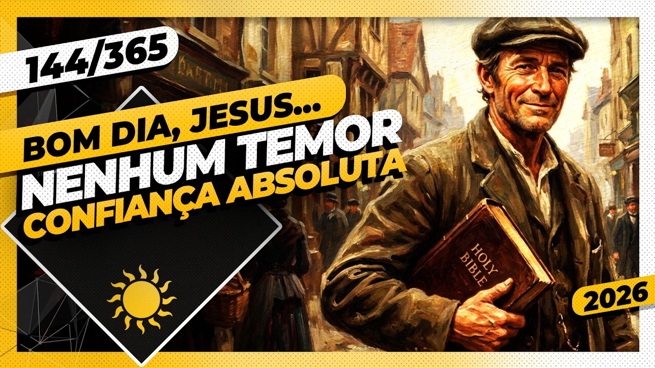 NENHUM TEMOR: CONFIANÇA ABSOLUTA - Bom dia, Jesus! 144/365 (2026)