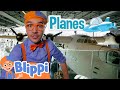 Blippi Learns About Planes London RAF Museum Educational Videos For Kids