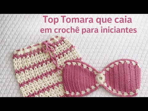 TOP TOMARA QUE CAIA EM CROCHÊ PARA INICIANTES #crochet #topdecroche #verão #roupadecroche 