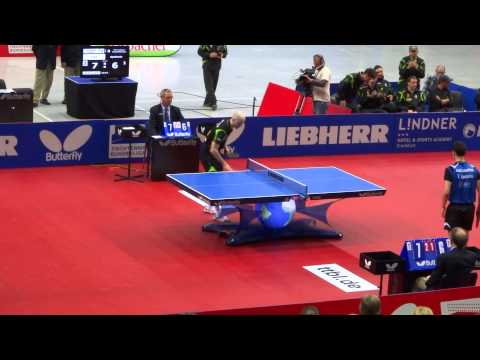 Tischtennis Finale Bremen - Ochsenhausen - Cioti VS Apolonia Satz 4