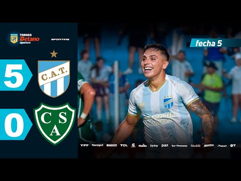 ATLÉTICO TUCUMÁN 5 - 0 SARMIENTO I Resumen del partido | #TorneoBetano Apertura 2025