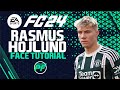 EA FC 24 Rasmus Højlund FACE +- STATS  Pro Clubs Face Creation - CAREER MODE - LOOKALIKE