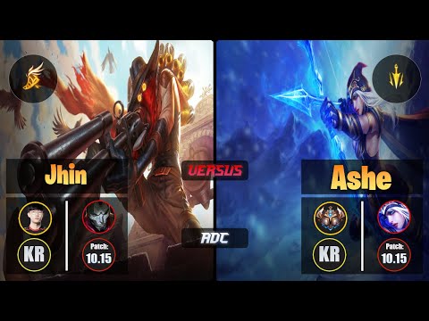 Viper JHIN (ADC) [Fleet Footwork] VS ASHE - Challenger KR Patch 10.15