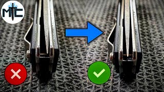 How to Center the Blade on a Folding Knife