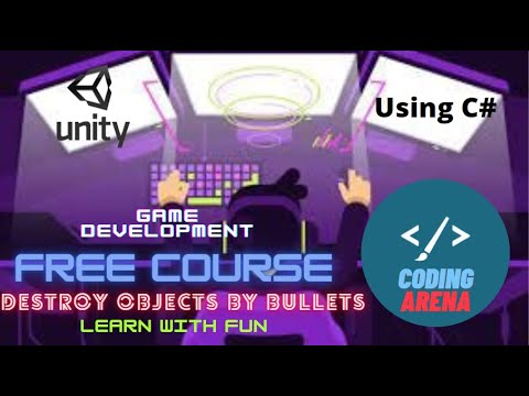How to destroy an object in unity - Game development free course