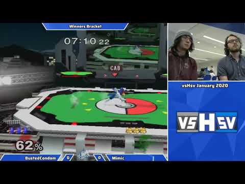 VsHSV January 2020: bustedcondom (Falco) vs Mimic (Fox) - Winner's Quarters, SSBM Singles