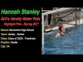 Hannah Stanley Varsity Water Polo 2017