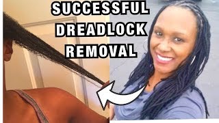 REMOVING DREADLOCKS without CUTTING YOUR HAIR