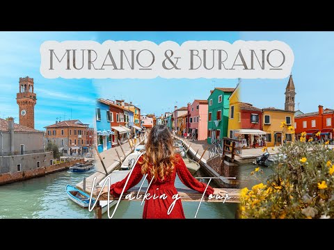 🇮🇹 Exploring Murano & Burano in 4K | Stunning Islands Near Venice!