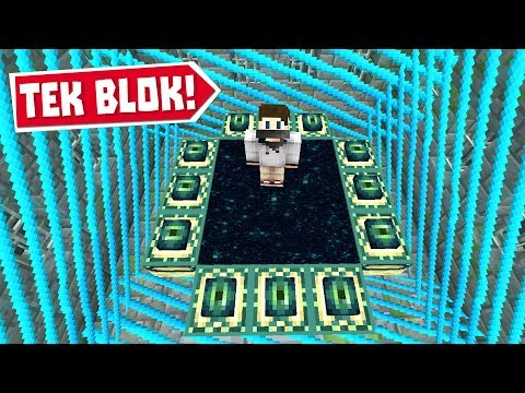 MİNECRAFT ama TEK BLOK ( 2.sezon bölüm 10 )