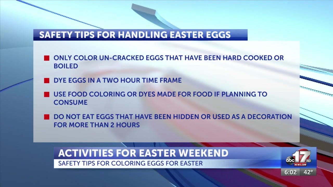Safety tips to follow when handling eggs for Easter weekend