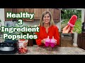 Easy Homemade Popsicles- Strawberry