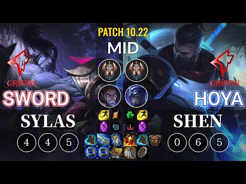 GRF Sword Sylas vs GRF Hoya Shen Mid - KR Patch 10.22