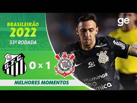 Gols e lances de Santos x Corinthians