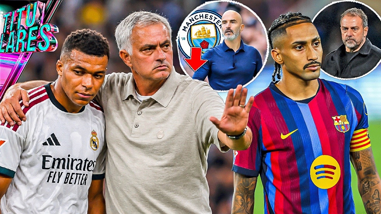 Mou vs la prensa por Mbappe | Flick critica viaje de Raphinha; esto hará | Sería DT del City en 3era
