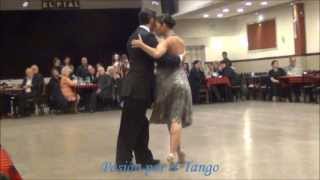 ALEXA YEPES ARBOLEDA y EDWIN ESPINOSA Bailando el Tango  UNA VEZ  (II) en la MILONGA LA BALDOSA