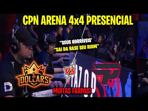 CPN ARENA - DOLLARS vs FAZ O P 4x4 PRESENCIAL MUITAS FARPAS! PDA DESTRUIU! GREGHI FARPOU! CLIPS FF