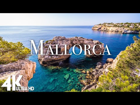 FLYING OVER MALLORCA (4K UHD) - Relaxing Music Along With Beautiful Nature Videos - 4K Video HD
