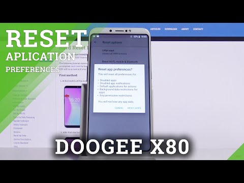 How to Reset App Preferences in DOOGEE X80 – Restore App Preferences