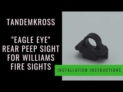 TANDEMKROSS - "Eagle Eye" Rear Peep Sight for Williams Fire Sights - Installation