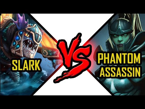 SLARK VS PHANTOM ASSASSIN #HARD GAMEPLAY#