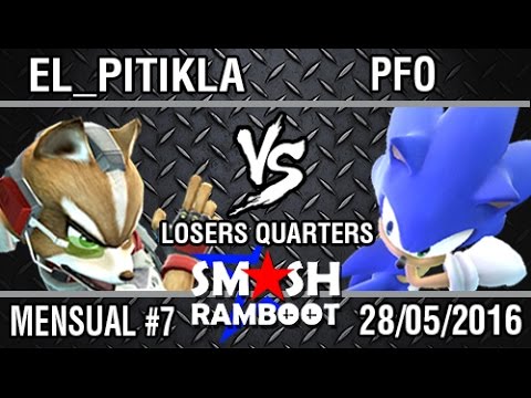 [SmashxRamboot #7] El_Pitikla (Fox, Palutena) Vs. Pefo (Sonic) Losers quarters