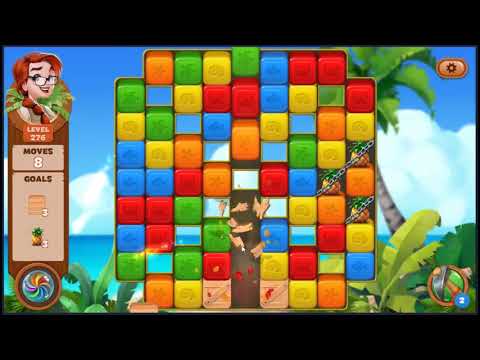 Lost Island Blast Adventure Level 276 - NO BOOSTERS 🏝️ | SKILLGAMING ✔️