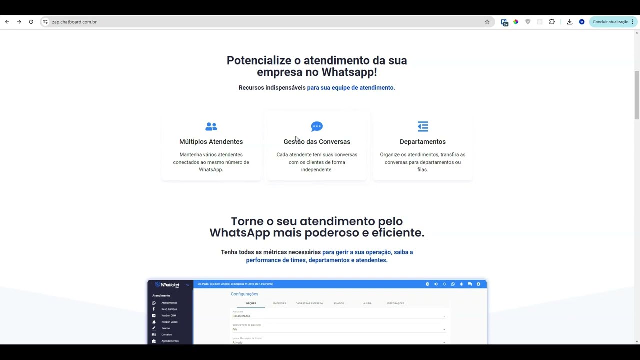 "Página de Vendas Whaticket SaaS: Transforme Seu Atendimento no WhatsApp"