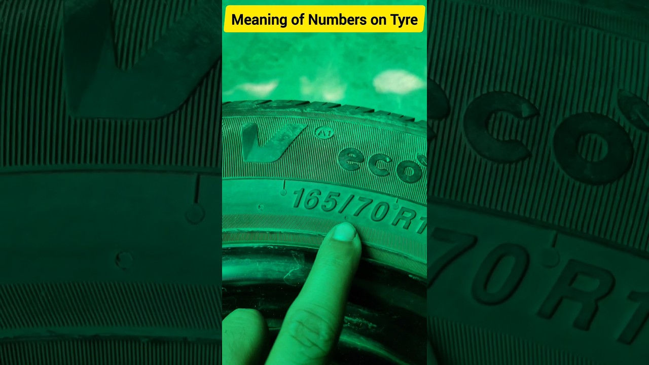 Meaning of Numbers on Tyre #automotive #carknowledge #tyres