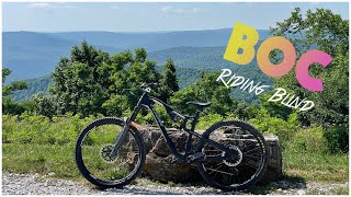 Riding Arkansas BOC BLUE Trails Blind - 6 MILES Downhill!