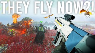 Helldivers 2 has horrific flying bugs now...