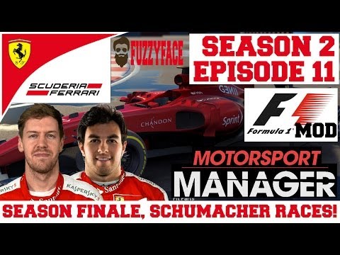 Ferrari S02E11: SEASON FINALE, FIRST RACE FOR SCHUMACHER! - F1 Mod for Motorsport Manager