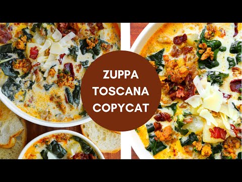 How to Make OLIVE GARDEN'S Zuppa Toscana Soup - Copycat Recipe!