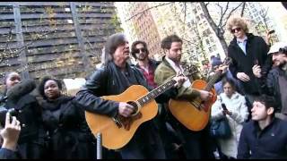 Jackson Browne People's Mic @ Occupy Wall Streeet "Casino Nation" Zuccotti Park 12/1/11